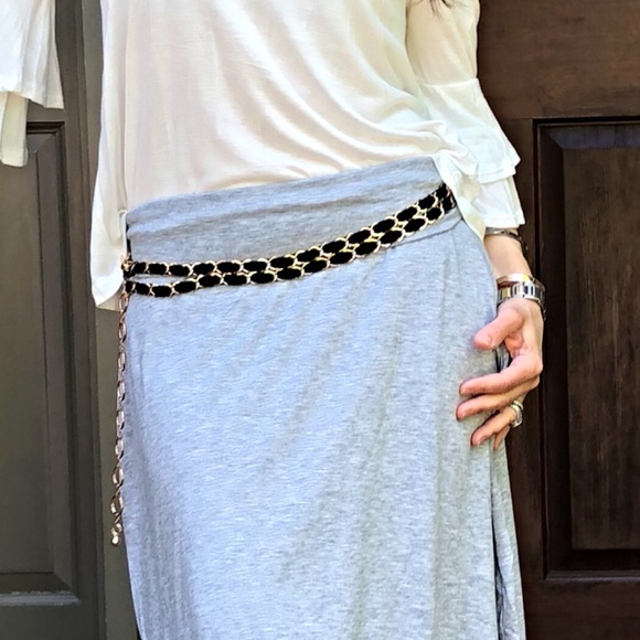 Accessories - Coco black chain belt